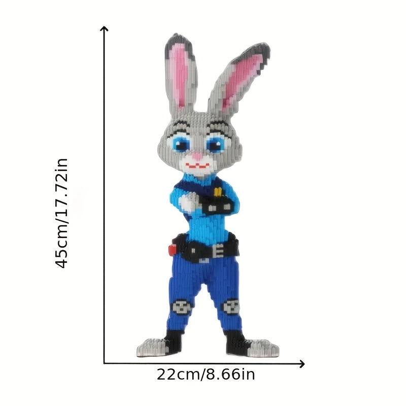 Officer Judy - 3D Puzzle Blocks Set 🚔🐰